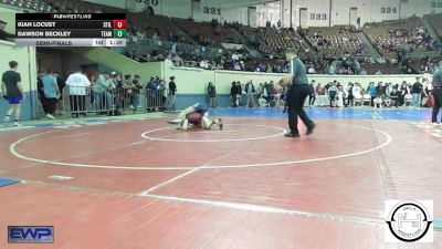 110 lbs Semifinal - Kiah Locust, Stillwater Wrestling vs Dawson Beckley, Team Tulsa Wrestling Club