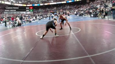 5A 190 lbs Quarterfinal - Camron Pedigo, Mountain Home vs Henry Hester, Emmett