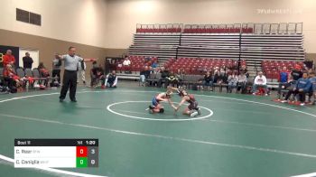 60 lbs Quarterfinal - Cohen Reer, Burnett Trained (OH) vs Cole Caniglia, Whitted Trained Black (TX)