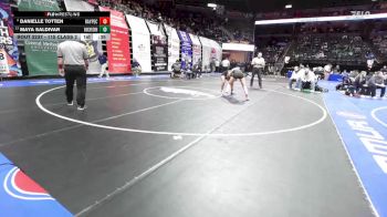 115 Class 2 lbs Cons. Round 2 - Maya Saldivar, William Chrisman vs Danielle Totten, Raymore-Peculiar