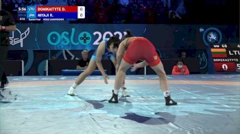 68 kg 1/4 Final - Danute Domikaityte, Lithuania vs Rin Miyaji, Japan