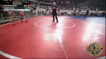 55 lbs Consi Of 8 #1 - Chapman Butler, Mannford Pirate Youth Wrestling vs Kasen Fuller, Comanche Takedown Club