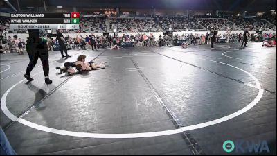 55 lbs Consi Of 8 #2 - Easton Williams, Team Tulsa Wrestling Club vs Kyng Walker, Barnsdall Youth Wrestling