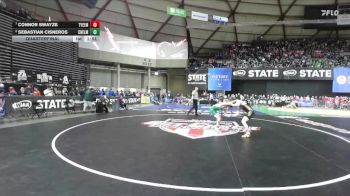 Boys 1A 138 lbs Quarterfinal - Connor Swayze, Tyee vs Sebastian Cisneros, Chelan