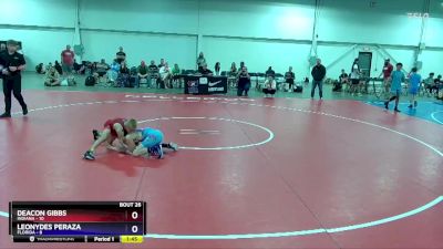 87 lbs 4th Wrestleback (16 Team) - Deacon Gibbs, Indiana vs Leonydes Peraza, Florida