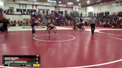 190 lbs Semifinal - Anthony Harrington, Midland vs Gavin Benton, Iowa City, Liberty