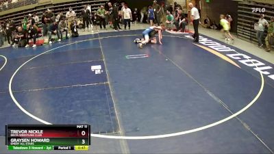 100 lbs Cons. Round 1 - Graysen Howard, Emery All-Stars vs Trevor Nickle, Delta Wrestling Club