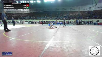 118 lbs 3rd Place - Lydia Wells, Glenpool JH vs Jersey Yanes, Deer Creek Wrestling