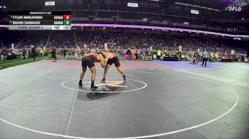 D1-215 lbs Cons. Round 2 - Mahdi Sabbagh, Dearborn HS vs Tyler Meeuwsen, East Kentwood HS