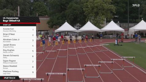 High School Boys' 300m Hurdles 4A, Finals 1