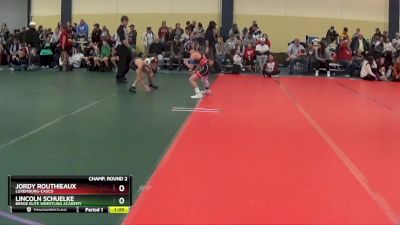 85 lbs Champ. Round 2 - Jordy Routhieaux, Luxemburg-Casco vs Lincoln Schuelke, Berge Elite Wrestling Academy