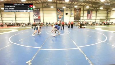 160 lbs Consi Of 32 #1 - Kevin Wilson, NJ vs Luke Kaiser, OH