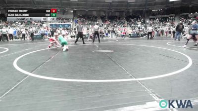 76 lbs Round Of 16 - Parker Henry, Raw Wrestling Club vs Jack Gagliardi, Central Oklahoma Wrestling Club