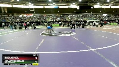 120 lbs Quarterfinal - Aiden Nelmes, Mountain View, Oregon vs Abraham Coronado, McQueen Nevada