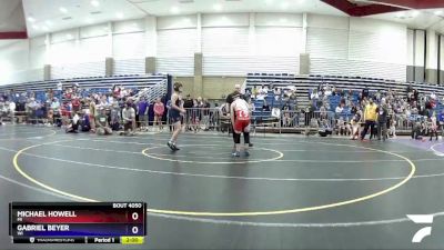 98 lbs Quarterfinal - Michael Howell, MI vs Gabriel Beyer, WI