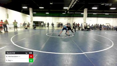 150 lbs Round Of 32 - Bo Hertenstein, OH vs Collin Gaj, PA