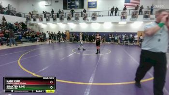 84 lbs Cons. Semi - Kade Kirk, Powell Middle School vs Braxten Link, Greybull MS