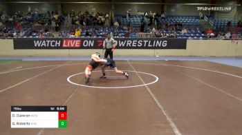 76 lbs Semifinal - Daniel Damron, Broken Arrow WC vs Griffin Roberts, Bixby Youth WC