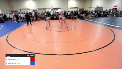 65 kg Cons 32 #2 - Sebastian Melendez, Wolfpack Wrestling Club vs Zeke Moreland, Thoroughbred Wrestling Academy (TWA)