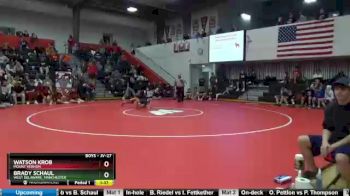 Round 2 - Watson Krob, Mount Vernon vs Brady Schaul, West Delaware, Manchester