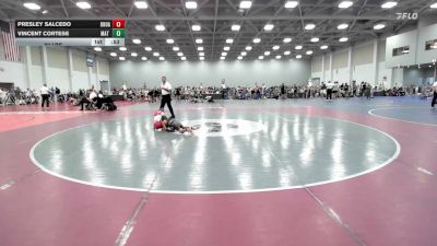 80 lbs Rr Rnd 3 - Presley Salcedo, Broad Axe Elem - EL vs Vincent Cortese, Mat Warriors Orange K6 - EL