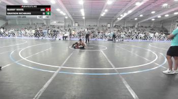 120 lbs Rr Rnd 2 - Manny White, All-American Wrestling Club Blue vs Grayson Richburg, Ohio Gold