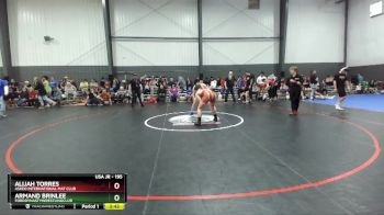 195 lbs Cons. Semi - Alijah Torres, Askeo International Mat Club vs Armand Brinlee, FordDynastyWrestlingClub