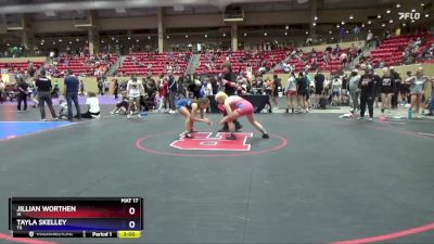 130 lbs Cons. Semi - Jillian Worthen, IA vs Tayla Skelley, TX