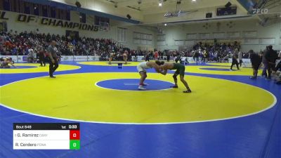 116 lbs Consi Of 8 #1 - Gabriel Ramirez, Canyon View (AZ) vs Rene Cordero, Poway