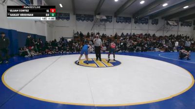 142 lbs Champ. Round 2 - Elijah Cortez, Gilroy vs Sanjay Krishnan, Dublin