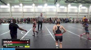 52 lbs Finals (2 Team) - Zoey Eicher, Phoenix vs Hank Blair, Wrestling Mill
