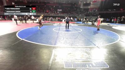 113 lbs Champ. Round 1 - Ken Fernandez, Folsom vs Jaskaran Singh, Yuba City