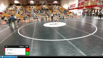 77 lbs 1st Place Match - Bronson Haun, Shoshoni Junior High School vs Logan Bacon, Shoshoni Junior High School