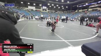 55 lbs Quarterfinal - Brooks Motter, El Dorado Wrestling Club vs SinCere Lewis, RSA Red Storm Wrestling