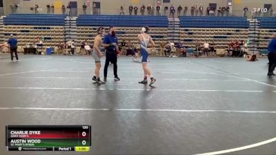 120 lbs Cons. Round 2 - Charlie Dyke, Saint Mary`s vs Austin Wood, St. Mary`s Ryken