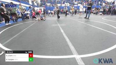 96 lbs Rr Rnd 2 - Alana Clark, Choctaw Ironman Youth Wrestling vs Brayleigh Cooper, Tecumseh Youth Wrestling