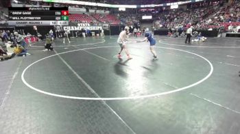 D3-285 lbs Champ. Round 1 - Drew Gage, Stratford vs Will Flottmeyer, Aquinas