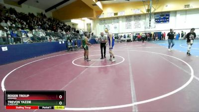 215 lbs Cons. Round 3 - Trevon Yazzie, Flagstaff vs Roger Troup, Kingman