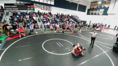 110 lbs Champ. Round 1 - Ashley Gomez, Imperial vs Xochitl Saenz, Reign Wrestling Club