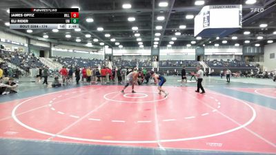 174 lbs Cons. Round 2 - Eli Rider, Shorter vs James Opitz, Williams Baptist