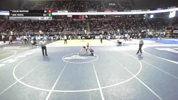 I-132 lbs Champ. Round 2 - Colin Matone, Minisink Valley vs Jon Testa, Hilton
