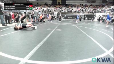 100 lbs Quarterfinal - Creed Rolan, Standfast vs Chance King, Team Nomad