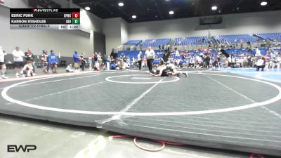 130 lbs Quarterfinal - Edric Funk, Dover Pirates Wrestling Club vs Karson Standlee, Neosho Wrestling