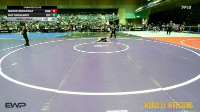 52 lbs Semifinal - Mason Brockway, Summit Wrestling Academy vs Khy Escalante, Tuscon Cyclones