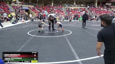 40 lbs Quarterfinal - Judah Fitzpatrick, Lawrence Elite vs Noah Rodriguez, Ridge Wrestling Club