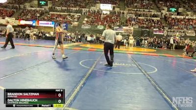 A - 132 lbs Champ. Round 1 - Brandon Saltzman, Hamilton vs Dalton Hinebauch, Lockwood (Billings)