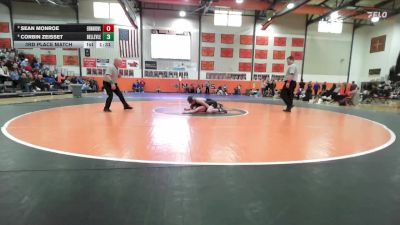 132 lbs 3rd Place Match - Sean Monroe, Edwardsville (H.S.) vs Corbin Zeisset, Belleville (East)
