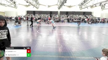 150-I lbs Round Of 16 - Parker Larson, Waverly Wrestling Club vs Mark Santanello, Hammonton