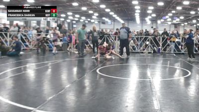 110 lbs Round 1 (9am Saturday) - Francesca Dasilva, Misfits vs Savannah Kerr, NCWAY National Team