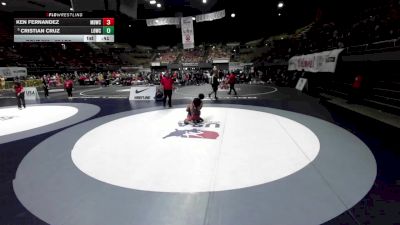 57 lbs Cons. Semis - Cristian Cruz, Live Oak Wrestling Club SC vs Ken Fernandez, Mad Dawg Wrestling Club